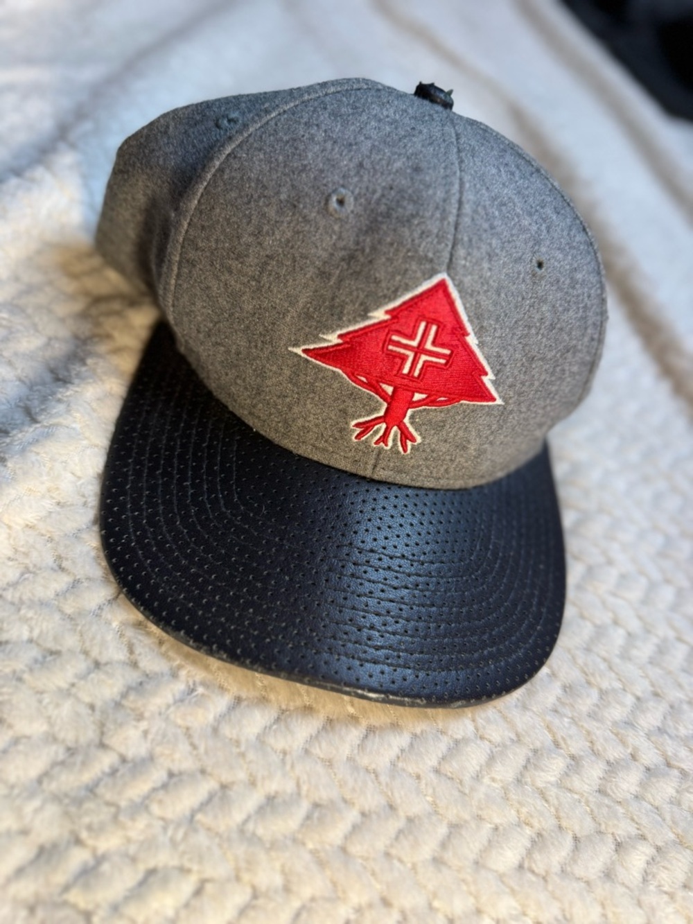 🌲 LRG “True Heads” Snapback Hat with Red Logo